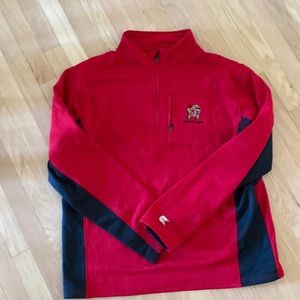 Men’s university of Maryland half zip sweatshirt